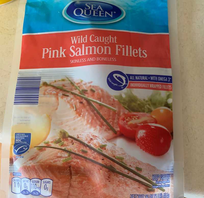 Aldi Sea Queen Salmon Filet Package